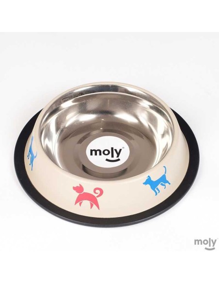 MOLY COMEDERO ACERO ANTI-DES DRAW MASCOTAS - 2