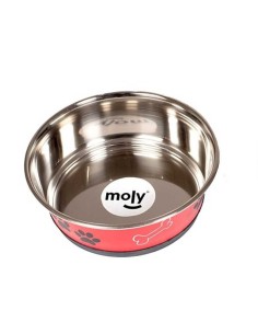 MOLY COMEDERO ACERO ANTI-DES DRAW HUELLAS 2