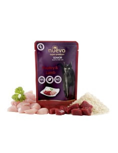 NUEVO SENIOR AVE Y CORDERO CON ARROZ PARA GATOS - 85 GR 1 UNIDAD 4 UNIDADES 8 UNIDADES 16 UNIDAD - 2