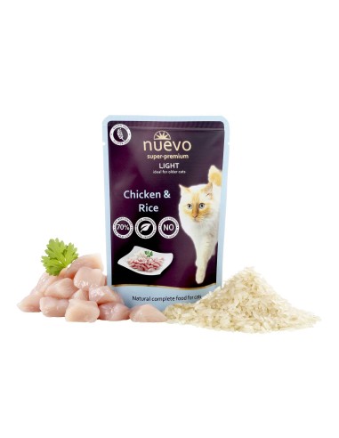 NUEVO LIGHT POLLO Y ARROZ PARA GATOS - 85 GR 1 UNIDAD 4 UNIDADES 8 UNIDADES 16 UNIDAD - 2