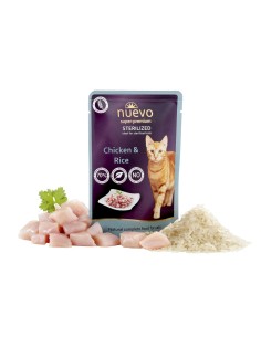 NUEVO STERILIZED POLLO Y ARROZ PARA GATOS - 85 GR 1 UNIDAD 4 UNIDADES 8 UNIDADES 16 UNIDAD - 2