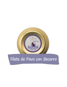 NUEVO STERILIZED FILETE PAVO Y BECERRO PARA GATOS - 85 GR 1 UNIDAD 6 UNIDADES 12 UNIDADES - 2