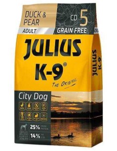 JULIUS K-9 CITY DOG ADULTO PATO Y PERA 10 KG 340 GR - 2