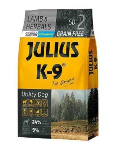 JULIUS K-9 UTILITY DOG SENIOR/LIGHT CORDERO Y HIERBAS 3 KG 10 KG 340 GR - 2