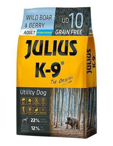JULIUS K-9 UTILITY DOG JABALÍ Y BAYAS 3 KG 10 KG 340 GR - 2