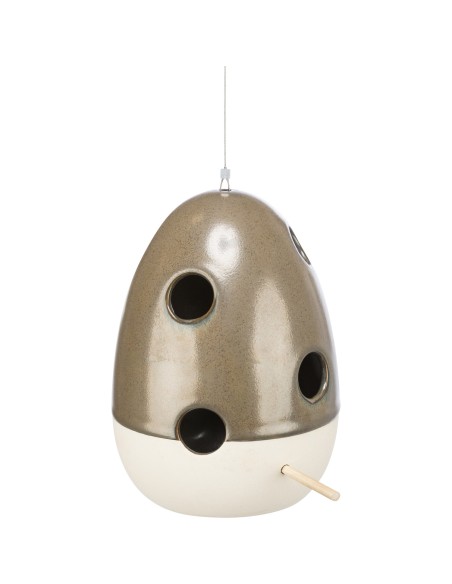 TRIXIE PELERO CERÁMICO VERDE DE AYUDA A LA ANIDACIÓN COLGANTE 12 X 12 X 16 CM - 5