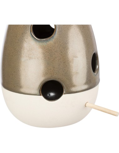 TRIXIE PELERO CERÁMICO VERDE DE AYUDA A LA ANIDACIÓN COLGANTE 12 X 12 X 16 CM - 7