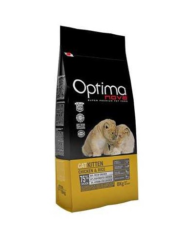 OPTIMA NOVA CAT KITTEN POLLO Y ARROZ - 2 KG 2 KG - 2