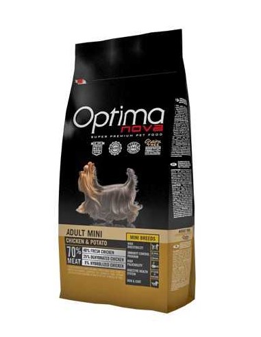 OPTIMA NOVA ADULT MINI POLLO Y PATATA 2 KG 8 KG 800 GR - 2