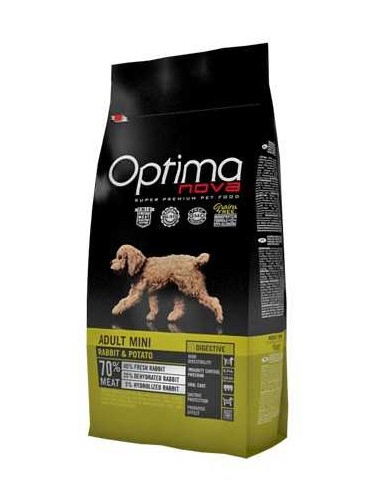OPTIMA NOVA ADULT MINI CONEJO Y PATATA 2 KG 8 KG 800 GR - 2