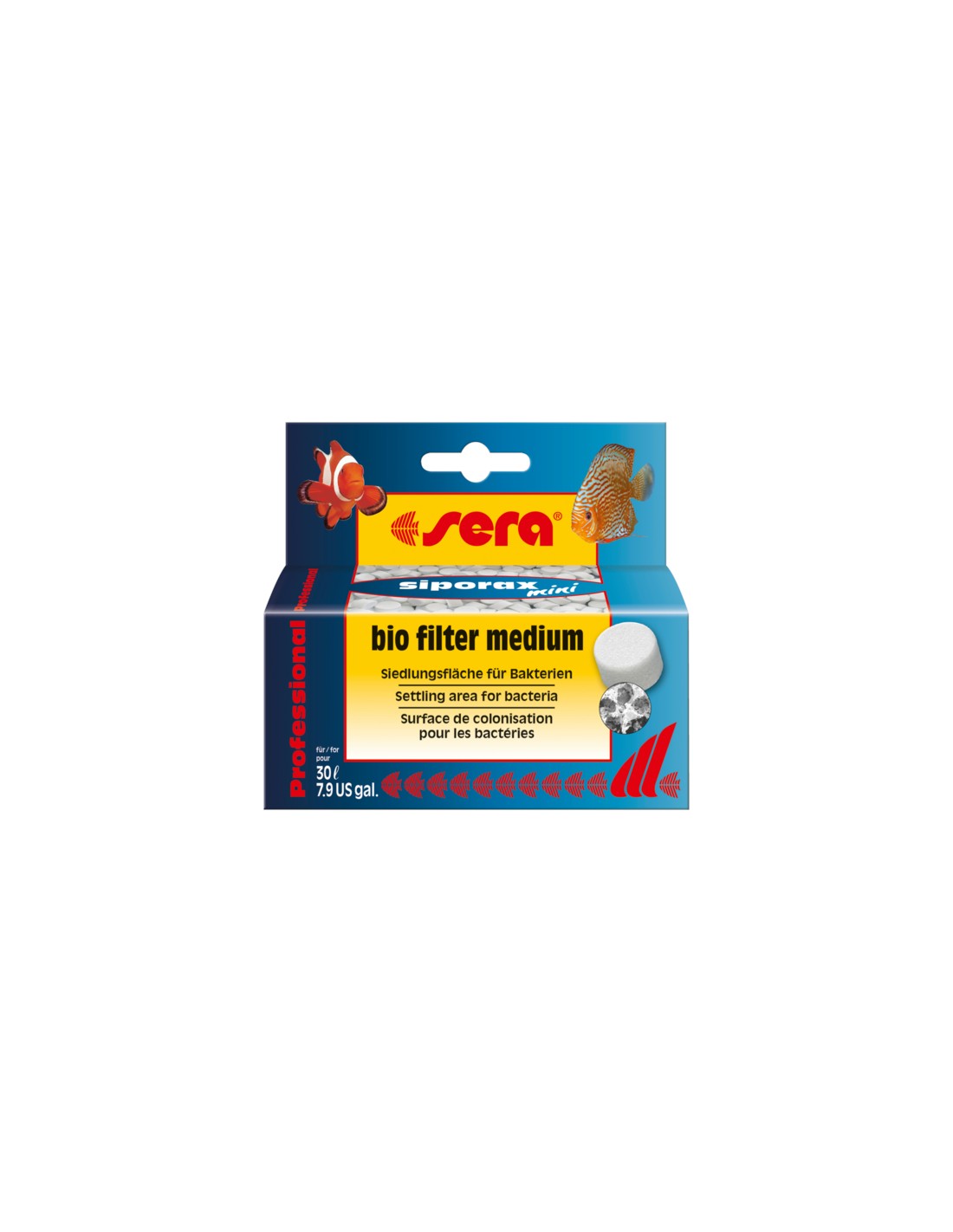 Sera Siporax Mini 270g - Filtro Biologico Per Piccoli Acquari, Superficie 270 M&sup2;/l