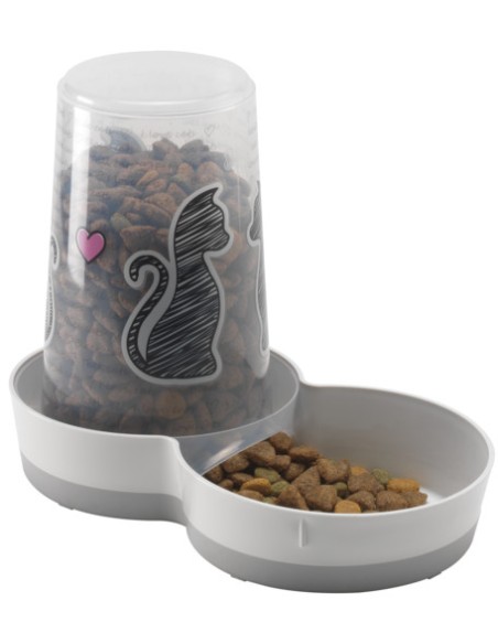 MODERNA DISPENSADOR AGUA O COMIDA CATS IN LOVE 1500 ML - 3