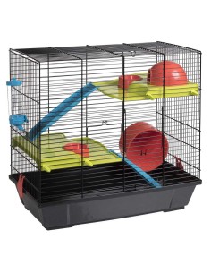 VOLTREGÀ JAULA VOLTREGA 949 HAMSTER NEGRA - 28 X 50,5 X 47 CM 28 X 50 5 X 47 CM - 2