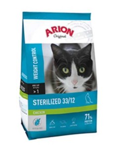 ARION ORIGINAL CAT STERILIZED CHICKEN 33/12 2 KG 7 5 KG 300 GR - 2