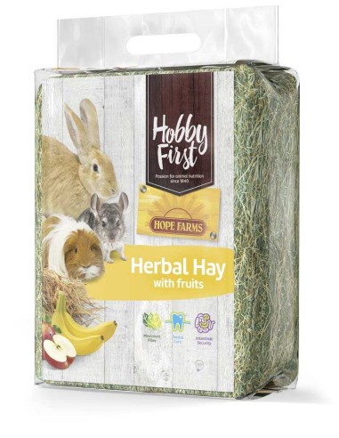 HOBBYFIRST HOPE FARMS HOBBYFIRST HENO HERBAL HAY CON FRUTAS - 1 KG 1 KG