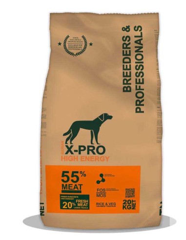 X-PRO PROFESSIONAL DOG HIGH ENERGY - 20 KG