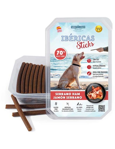 MEDITERRANEAN NATURAL IBERICAS STICKS JAMÓN SERRANO 800 GR 350 GR - 2