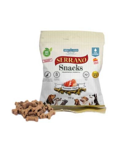 MEDITERRANEAN NATURAL SERRANO SNACKS JAMÓN SERRANO PARA PERROS - 85 GR 1 UNIDAD PACK 25 UNIDADES