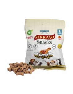 MEDITERRANEAN NATURAL SERRANO SNACKS PAVO PARA PERROS - 85 GR 1 UNIDAD PACK 25 UNIDADES