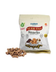 MEDITERRANEAN NATURAL SERRANO SNACKS ESPECIAL PARA CACHORROS - 85 GR 1 UNIDAD PACK 25 UNIDADES