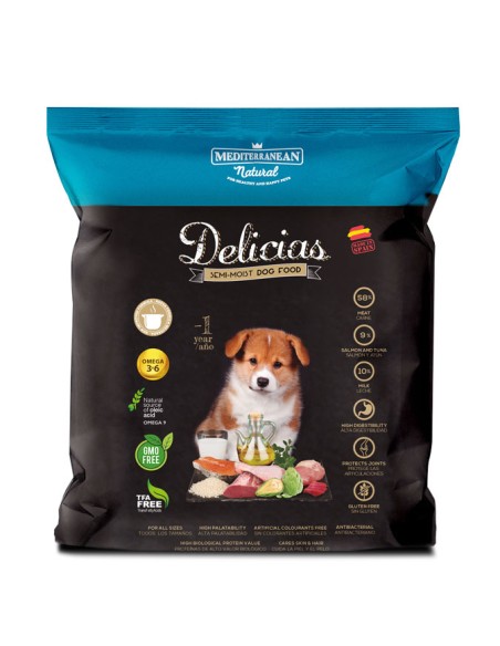 MEDITERRANEAN NATURAL DELICIAS CACHORROS - 800 GR 1 UNIDAD PACK 6 UNIDADES - 2