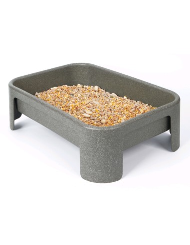 FAUNA BAÑERA PÁJAROS MAXI PARA SUELO PLÁSTICO RECICLADO - 32 X 22 X 10 CM - 2