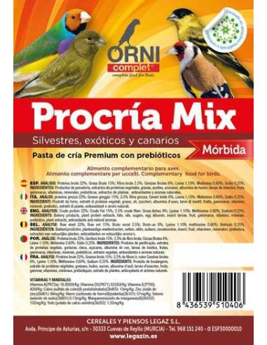 ORNI COMPLET PROCRÍA MIX 800 GR 2 KG 7 KG