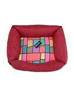 MOOS CAMA CUADRADA DESIGN ROJA 2