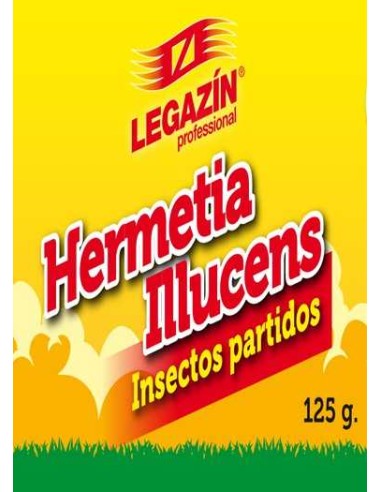 LEGAZÍN LEGAZIN HERMETIA ILLUCENS INSECTOS PARTIDOS - 125 GR 125 GR