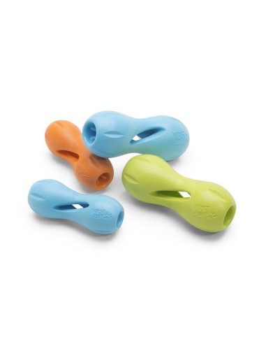 WEST PAY WEST PAW ZOGOFLEX QWIZL JUGUETE PARA PERROS NARANJA NARANJA TURQUESA TURQUESA VERDE PASTEL VERDE PASTEL S (14 CM) - 3