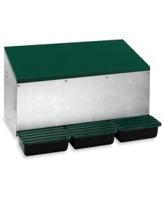 GAUN PONEDERO EXTERIOR CON CUBETA - 3 DEPARTAMENTOS 