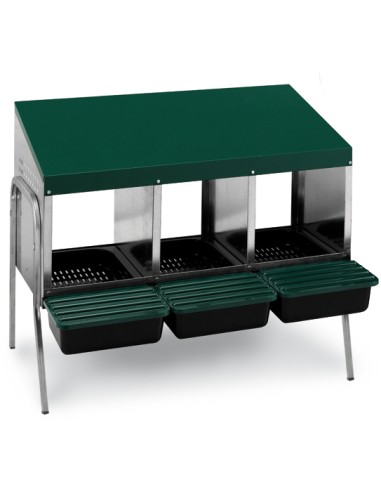 GAUN PONEDERO CON CUBETA Y PATAS - 3 DEPARTAMENTOS 