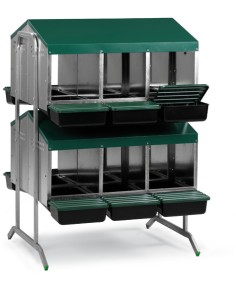 GAUN MÓDULO PONEDEROS PARA GALLINAS 12 DEPARTAMENTOS 