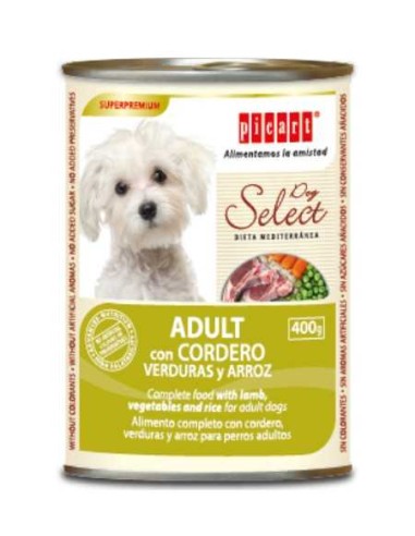 PICART SELECT DOG ADULT CON CORDERO, VERDURAS Y ARROZ