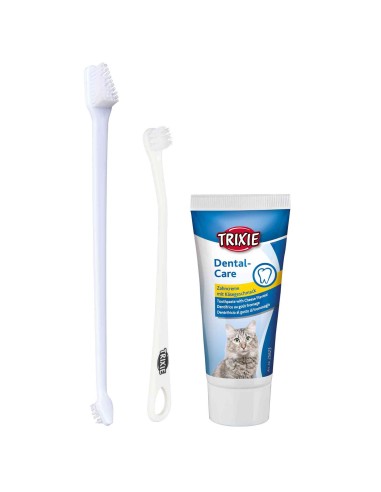 TRIXIE SET HIGIENE DENTAL PARA GATOS