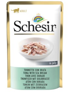 SCHESIR ATÚN CON DORADA EN GELATINA PARA GATOS - 85 GR (20 UNIDADES) 20 X 85 GR - 2