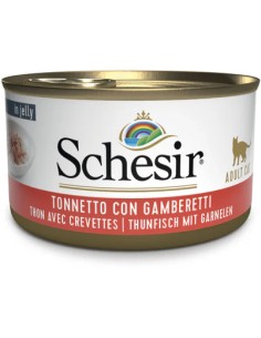SCHESIR ATÚN CON GAMBAS EN GELATINA PARA GATOS - 85 GR (14 UNIDADES) 14 X 85 GR - 2