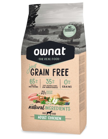 OWNAT JUST GRAIN FREE ADULT CHICKEN 3 KG 14 KG - 2