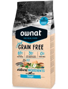OWNAT JUST GRAIN FREE TROUT 3 KG 14 KG - 2