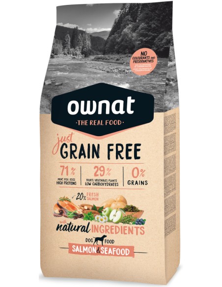OWNAT JUST GRAIN FREE SALMON & SEAFOOD 3 KG 14 KG - 2