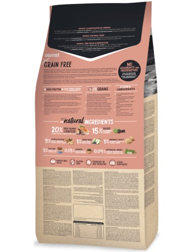 OWNAT JUST GRAIN FREE SALMON & SEAFOOD 3 KG 14 KG - 3