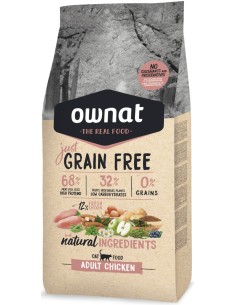 OWNAT JUST GRAIN FREE ADULT CHICKEN PARA GATOS 8 KG 3 KG 1 KG 400 GR - 2
