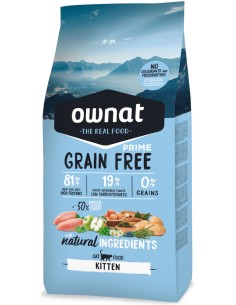 OWNAT PRIME GRAIN FREE KITTEN PARA GATITOS 3 KG 1 KG 400 GR - 2