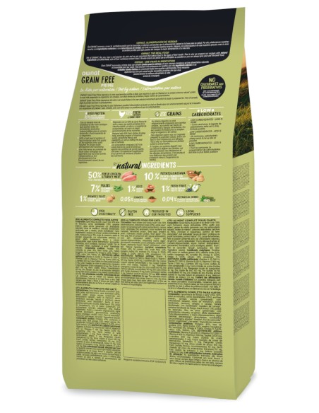 OWNAT PRIME GRAIN FREE ADULT CHICKEN & TURKEY PARA GATOS 8 KG 3 KG 1 KG 400 GR - 3