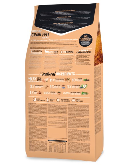 OWNAT PRIME GRAIN FREE JUNIOR LAMB 3 KG 12 KG - 3