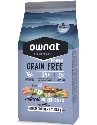 OWNAT PRIME GRAIN FREE SENIOR CHICKEN & TURKEY 3 KG 12 KG - 2
