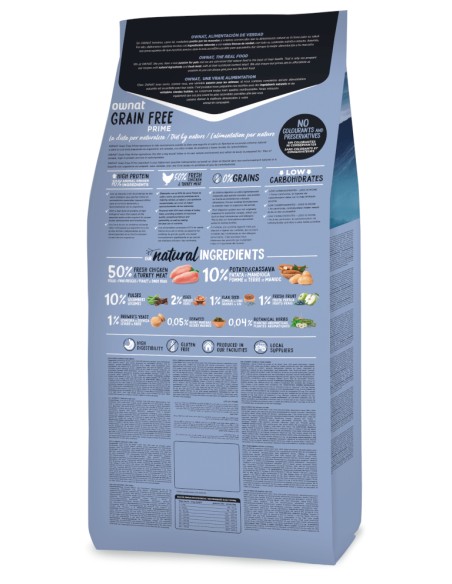 OWNAT PRIME GRAIN FREE SENIOR CHICKEN & TURKEY 3 KG 12 KG - 3