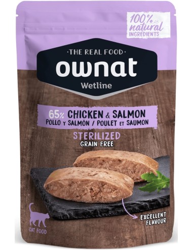 OWNAT POUCHE POLLO Y SALMÓN PARA GATOS ESTERILIZADOS - 85 GR 85 GR - 2
