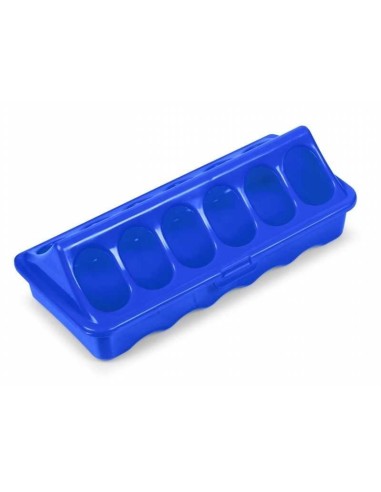 COPELE COMEDERO PLÁSTICO PARA POLLOS PRIMERA EDAD AZUL AZUL 20 CM - 2