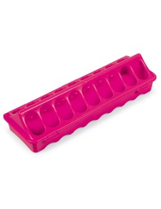 GAUN COMEDERO PLÁSTICO PARA POLLOS FUCSIA 30 CM - 2